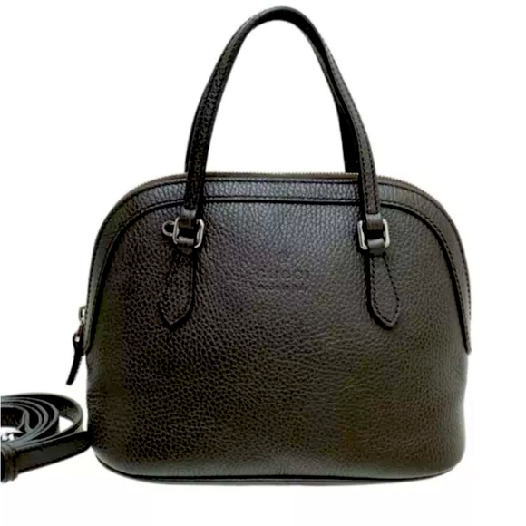 Gucci Chocolate Dome Leather Crossbody Bag NWT - Picture 1 of 15